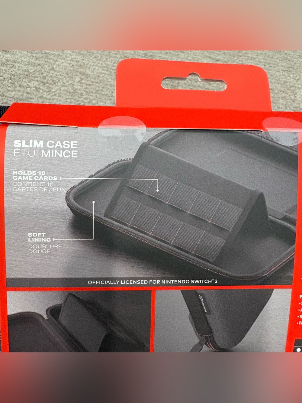 Brand New Dark Gray Nintendo Switch 2 Slim Case - Picture 6 of 8